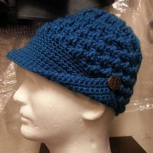 Crochet  Peaked Cap Hand Made